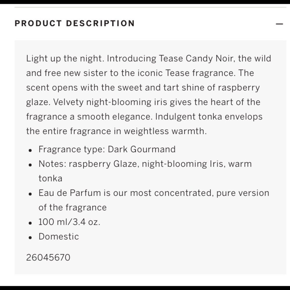 VS tease candy noir eau de parfum - Picture 3 of 3